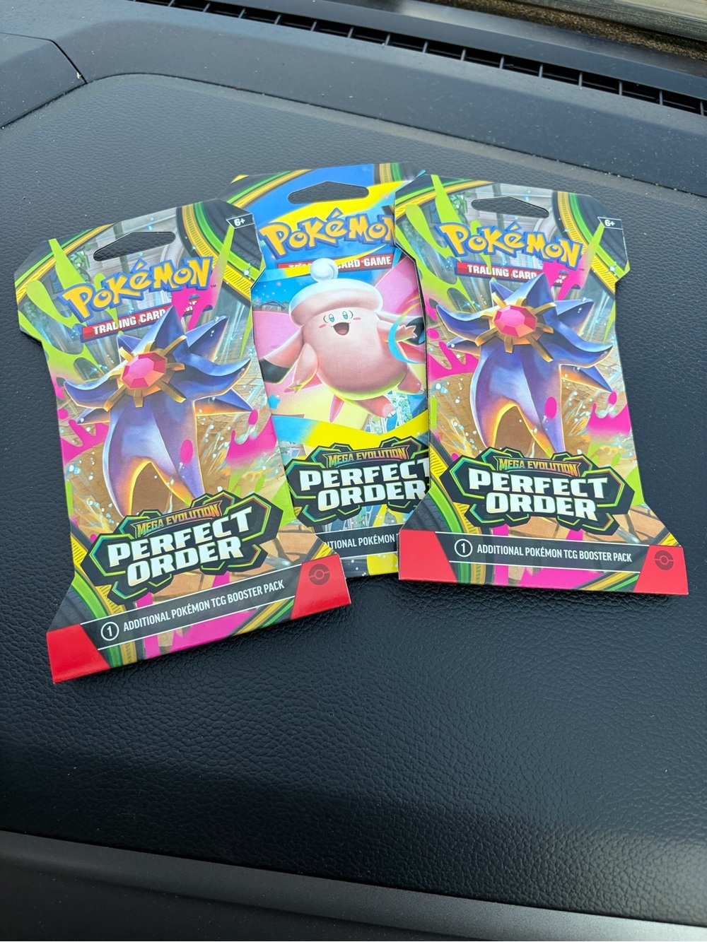 3 Pokemon TCG Mega Evolution Perfect Order Booster Packs